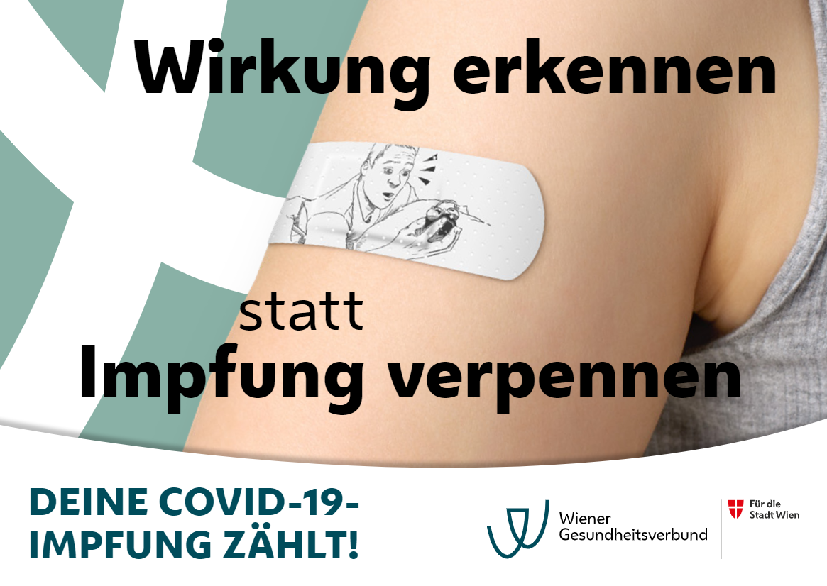 Impfkampagne Wiener Gesundheitsverbund - Wirkung erkennen statt Impfung verpennen